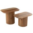 Side Table - Set of 2 - Natural - Acacia Wood