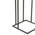 Side Table - Square - Natural and White - Acacia Wood and Metal