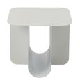 Side Table - Square - White - Metal