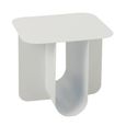Side Table - Square - White - Metal