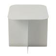 Side Table - Square - White - Metal