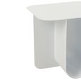 Side Table - Square - White - Metal