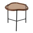 Zir Side Table - Abstract - Large - Multi Colored - Mirrored and Metal