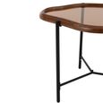Zir Side Table - Abstract - Large - Multi Colored - Mirrored and Metal