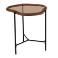 Zir Side Table - Abstract - Multi Colored - Mirrored and Metal