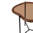 Zir Side Table - Abstract - Multi Colored - Mirrored and Metal