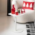 Ice Side Table - White - Metal