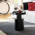 Side Table - Round - Black - Metal
