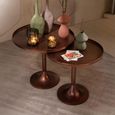 Accent Table - Round - 2 Tier - Bronze - Aluminium