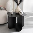 Side Table - Square - Black - Metal