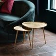 Vinta Accent Table - 2 Tier - Gold - Aluminium