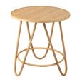 Balia Side Table - Round - Small - Natural - Rattan and Bamboo Wood