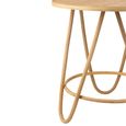 Balia Side Table - Round - Small - Natural - Rattan and Bamboo Wood