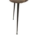 Bee Nest of Tables - 3 Tier - Brown and Black - Marble and Metal