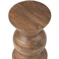 Candy Accent Table - Round - Brown - Mango Wood