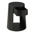 Drawn Side Table - 1 Drawer - Round - Black - Mango Wood