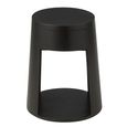 Drawn Side Table - 1 Drawer - Round - Black - Mango Wood