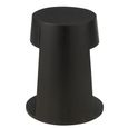 Drawn Side Table - 1 Drawer - Round - Black - Mango Wood