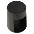 Drawn Side Table - 1 Drawer - Round - Black - Mango Wood