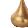Drop Accent Table - Round - Set of 2 - Gold - Metal