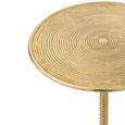 Lera Accent Table - Round - Gold - Aluminium