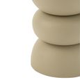 Lise Accent Table - Round - Ivory - Metal