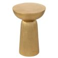 Louane Fluted Accent Table - Round - Gold - Aluminium