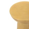 Louane Fluted Accent Table - Round - Gold - Aluminium