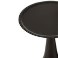 Paro Side Table - Round - 2 Tier - Brown and Black - Mango Wood