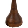 Paro Side Table - Round - 2 Tier - Brown and Black - Mango Wood