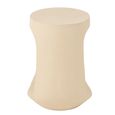 Pod Side Table - Round - Beige - Mango Wood