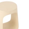 Pod Side Table - Round - Beige - Mango Wood
