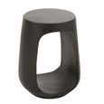 Pod Side Table - Round - Black - Mango Wood