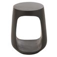 Pod Side Table - Round - Black - Mango Wood