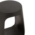 Pod Side Table - Round - Black - Mango Wood