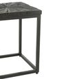 Shanil Nest of Tables - Square - 2 Tier - Sunburst - Black - Wood and Metal