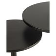 Side Table - Round - Set of 2 - Black - Metal