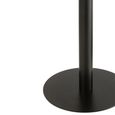 Side Table - Round - Set of 2 - Black - Metal