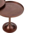 Accent Table - Round - 2 Tier - Bronze - Aluminium