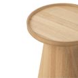 Side Table - Round - Set of 2 - Edges - Natural - Wood