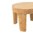 Accent Table - Round - Set of 2 - Natural - Teak Wood