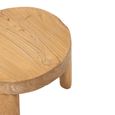 Accent Table - Round - Set of 2 - Natural - Teak Wood