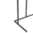 Side Table - 2 Tier - Brown and Black - Mango Wood and Metal