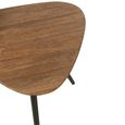 Side Table - Set of 2 - Triangle - Natural - Recycle Teak Wood
