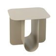 Side Table - Square - Beige - Metal