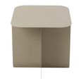 Side Table - Square - Beige - Metal