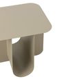 Side Table - Square - Beige - Metal