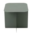 Side Table - Square - Green - Metal
