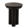 Trio Side Table - Round - Black - Mango Wood