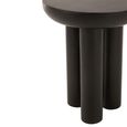 Trio Side Table - Round - Black - Mango Wood